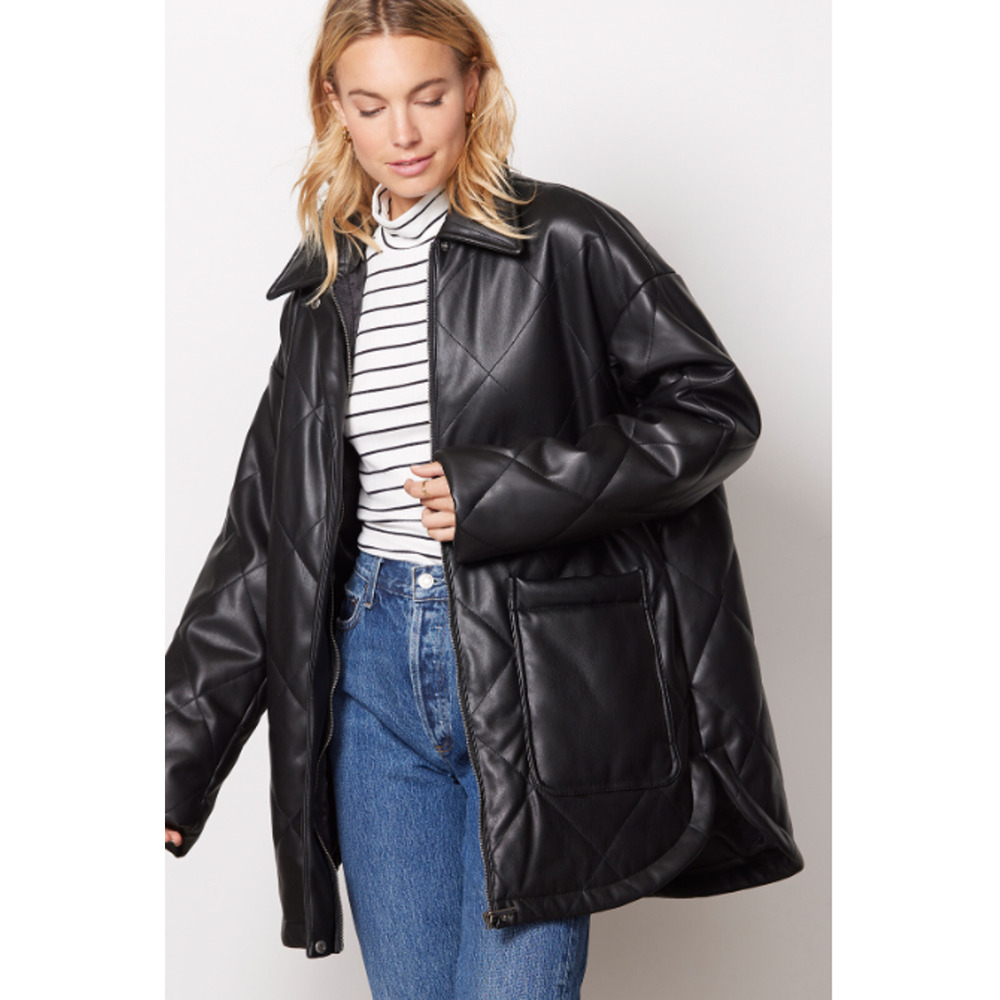 APPARIS NWT Stevie Vegan Leather Jacket in Black // M - Picture 2 of 14